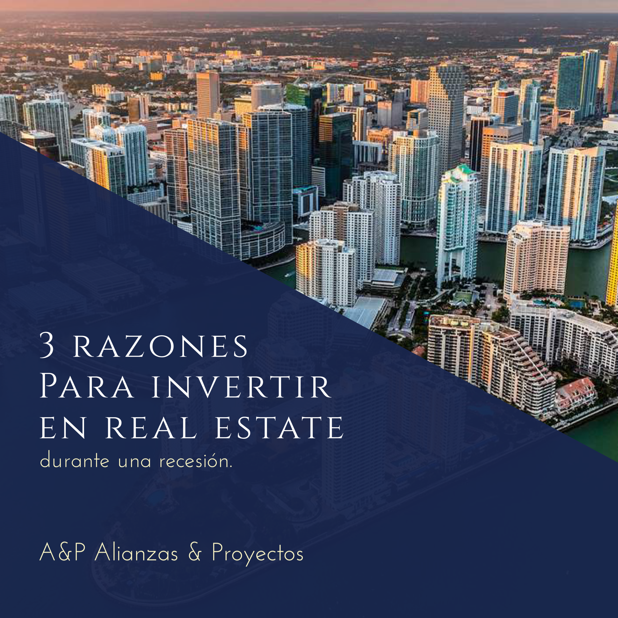 3 Razones para invertir en bienes raíces durante una recesión.